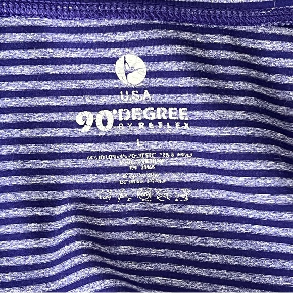 90 Degree By Reflex Purple Striped Women's Vest - Picture 8 of 11